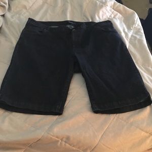 Wide Bermuda Denim Shorts